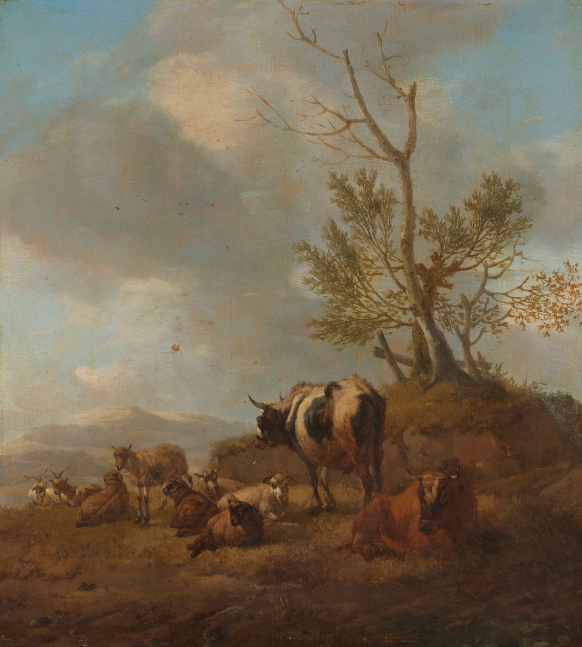 Landskab med dyr af Willem Romeyn