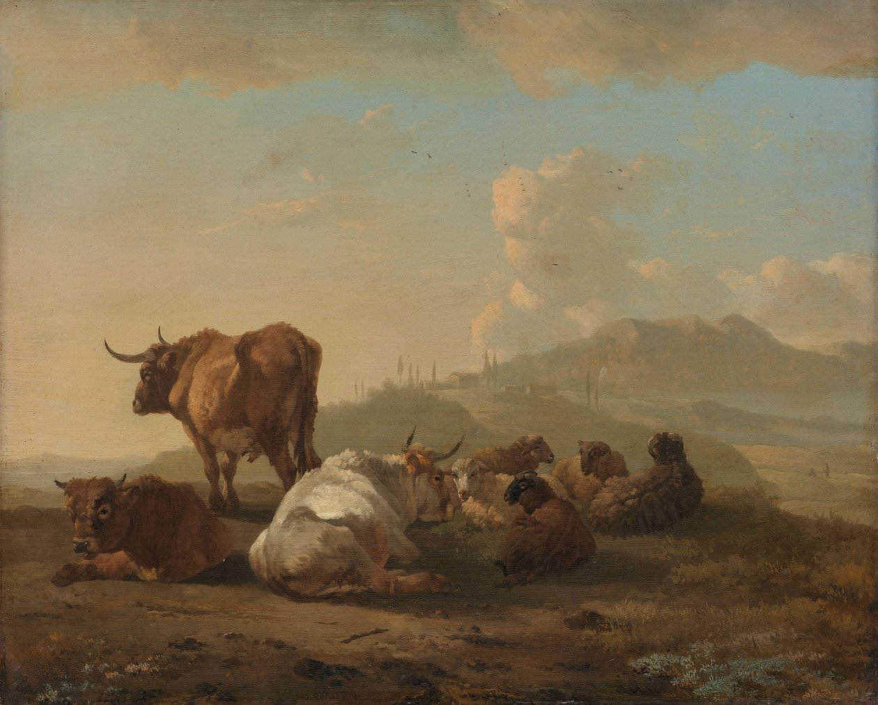 Hvilende flok af Willem Romeyn