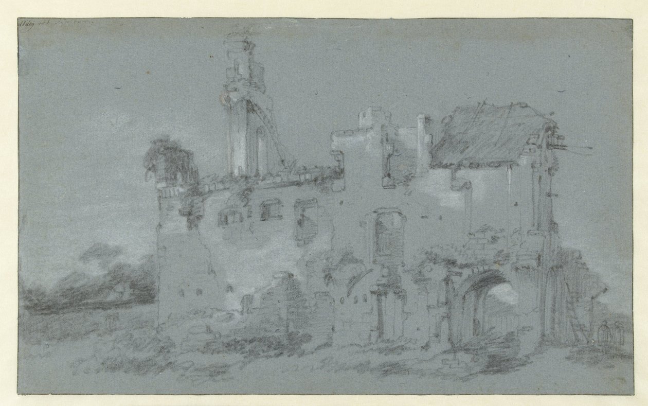 Ruinerne af klosteret Rijnsburg af Willem Schellinks