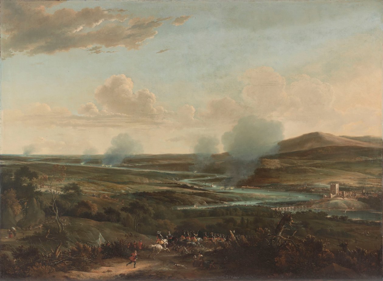 Slaget ved Medway Rejsen til Chatham, 1667: set fra en bakke nær Rochester af Willem Schellinks
