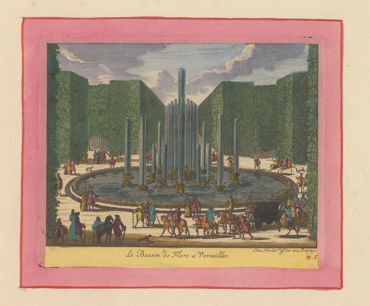 Bassin von Flora in den Gärten von Versailles af Willem Swidde