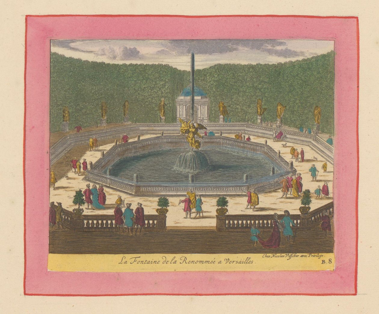 Brunnen des Ruhms in den Gärten von Versailles af Willem Swidde