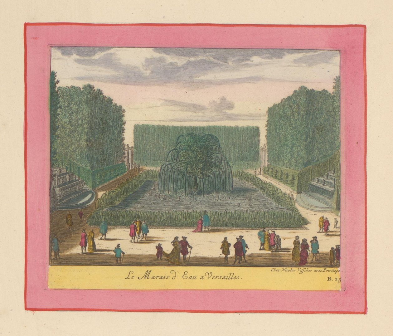 Wassermoor in den Gärten von Versailles af Willem Swidde