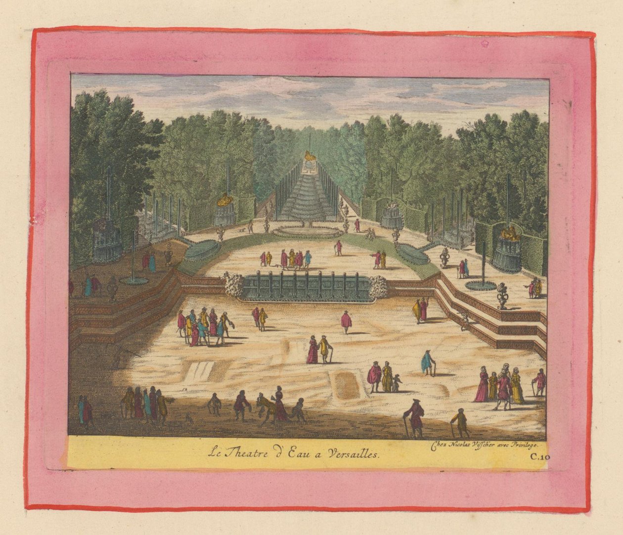 Wassertheater in den Gärten von Versailles af Willem Swidde