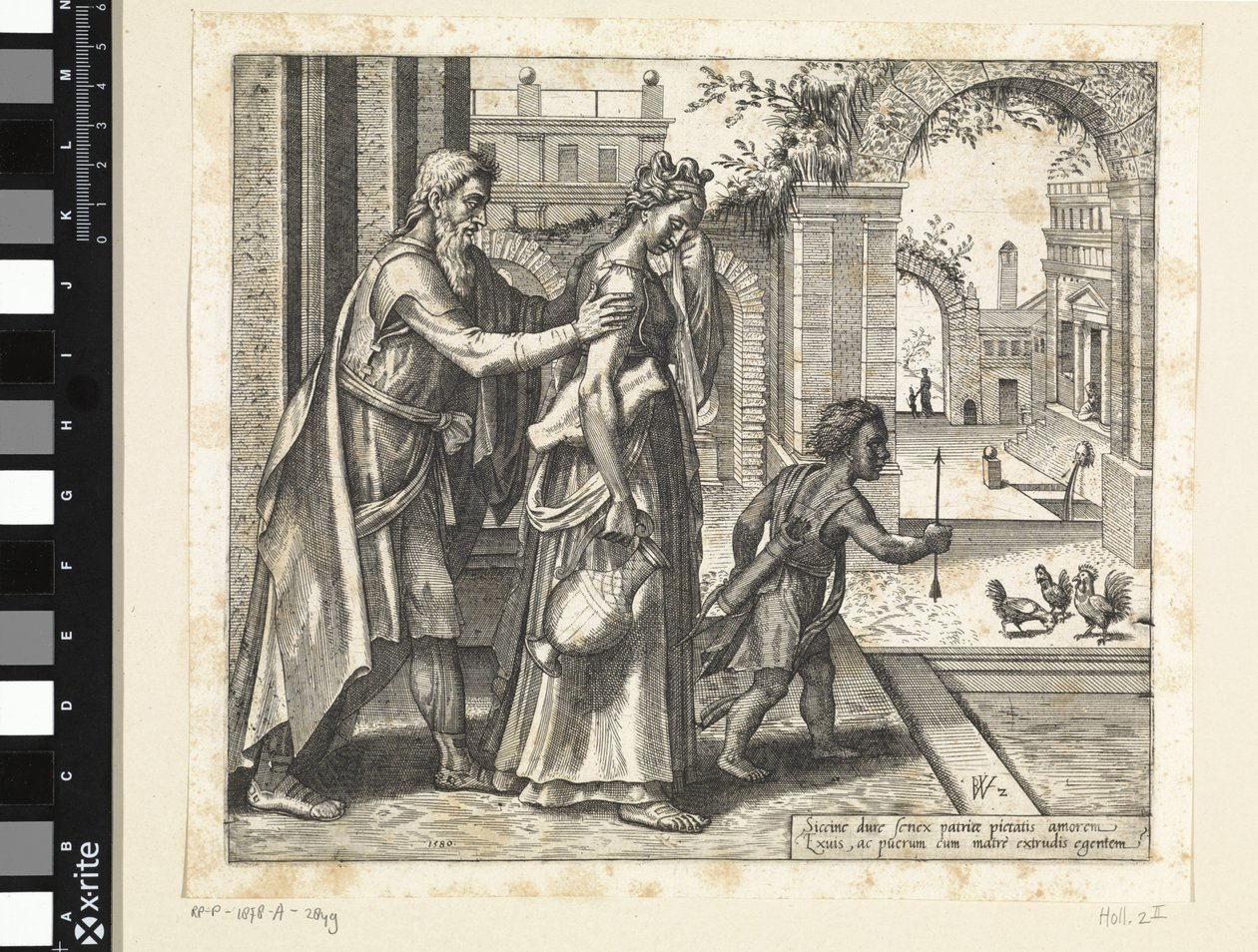 Udvisning af Hagar og Ismael Historien om Hagar og Ismael (serietitel) af Willem Thibaut