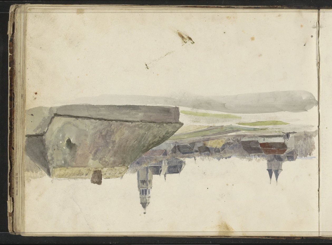Udsigt over Arnhem med Saint Eusebius-kirken af Willem Troost (II)