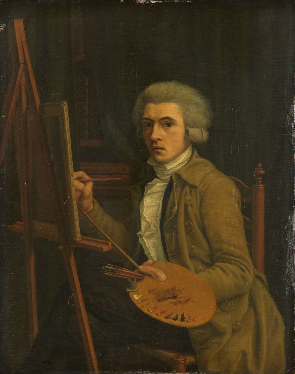 Portræt af en Maler, sandsynligvis Kunstneren selv af Willem Uppink