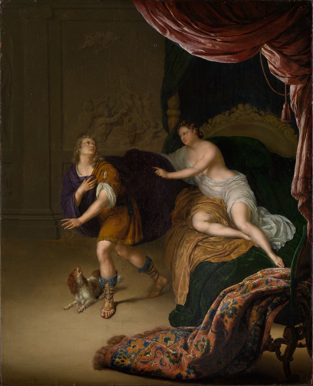 Josef og Potifars hustru af Willem Van Mieris