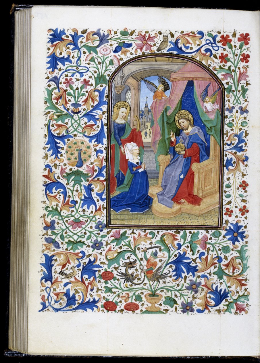 Besitzer von der heiligen Katharina Christus vorgestellt af Willem Vrelant