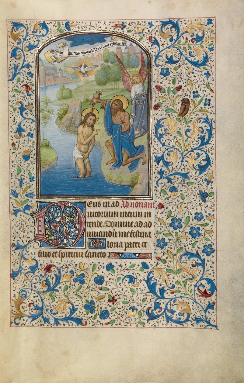 Die Taufe Christi af Willem Vrelant