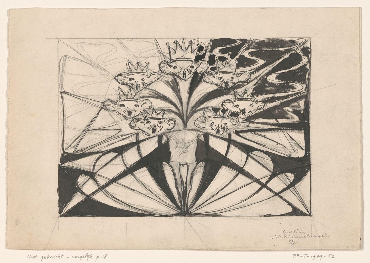 Syv kronede musehoveder af Ludwig Willem Reymert Wenckebach
