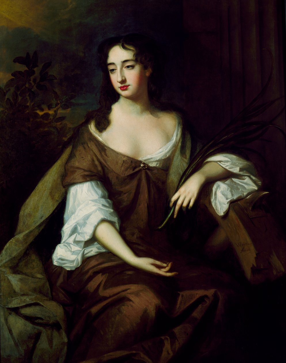 A Lady as St. Catherine (olie på lærred) af Willem Wissing