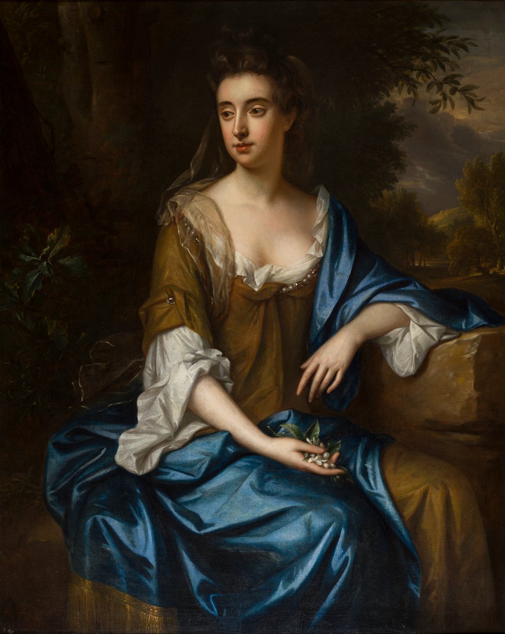 Portræt af en ukendt dame, ca. 1675-87 (olie på lærred) af Willem Wissing