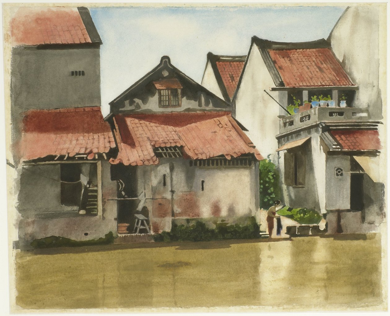 Nedre by Batavia af Willem Arnoldus Witsen