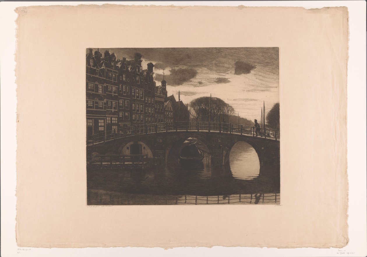 Brouwersgracht, Amsterdam af Willem Arnoldus Witsen
