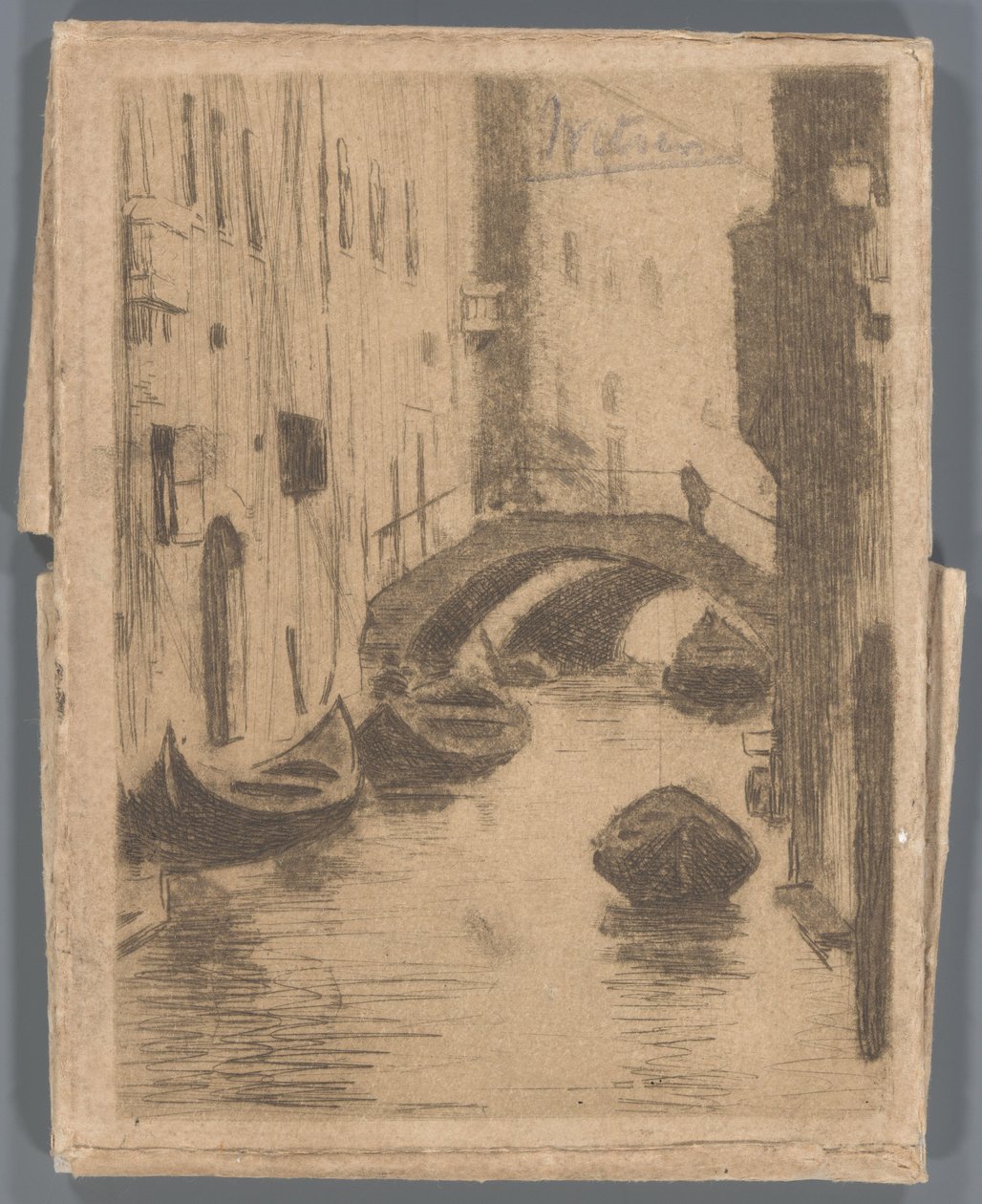 Bro over Rio di San Toma, Venedig af Willem Arnoldus Witsen