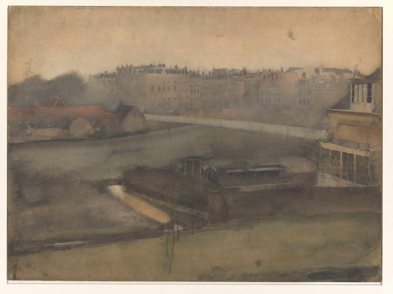 Udsigt på Oosterpark i Amsterdam af Willem Arnoldus Witsen