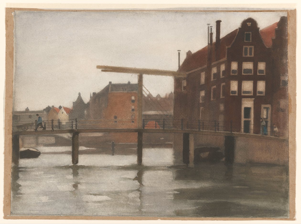 Udsigt over Uilenburg i Amsterdam af Willem Arnoldus Witsen