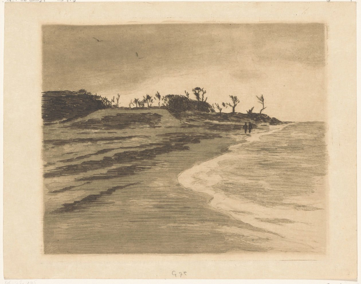 Kystlinjen af ​​Zuiderzee i Valkeveen af Willem Arnoldus Witsen