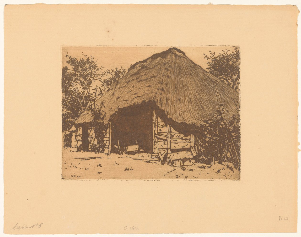 Åben stald i Brabant af Willem Arnoldus Witsen