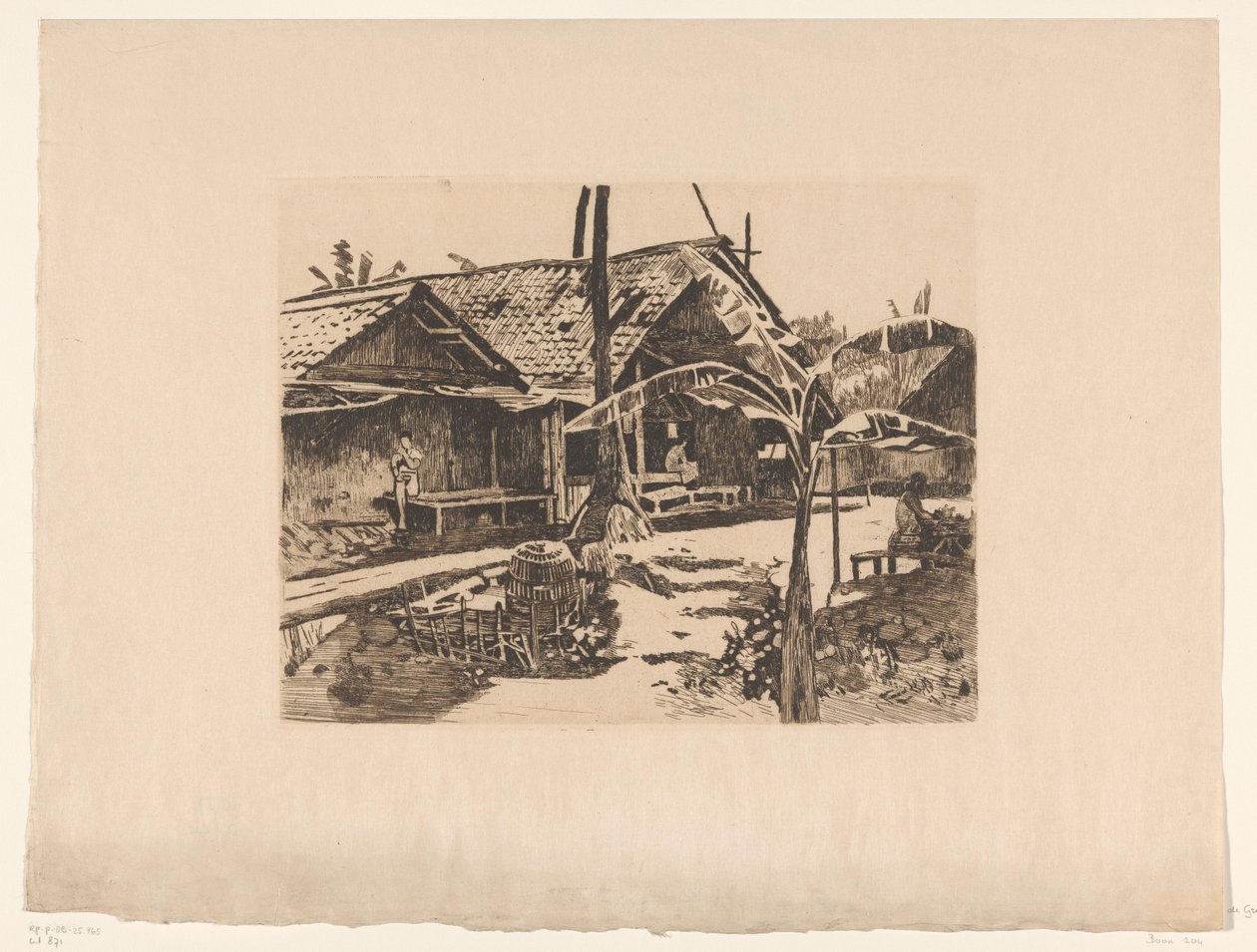 Pisang træ i en kampong i Buitenzorg af Willem Arnoldus Witsen