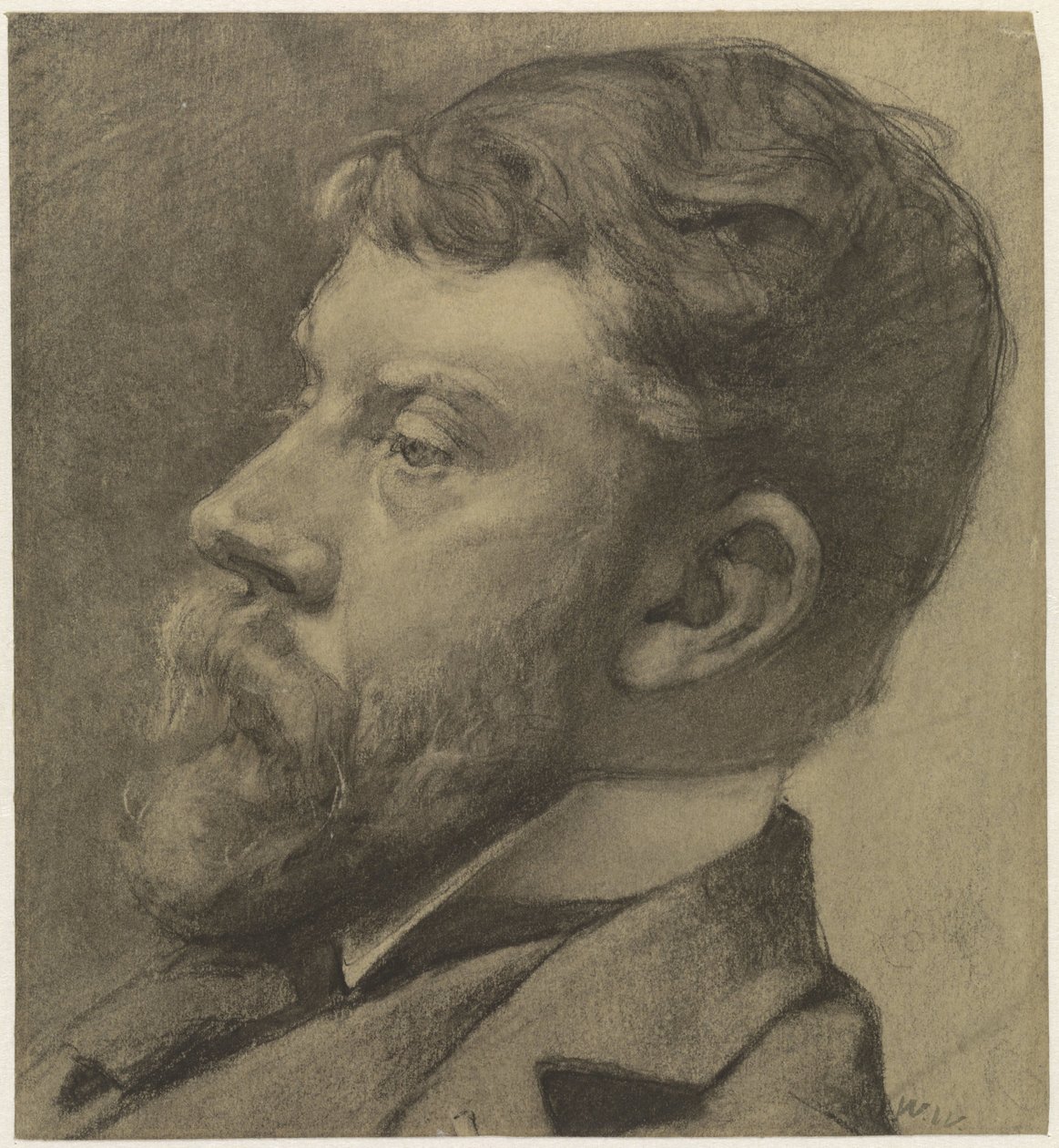 Portræt af George Hendrik Breitner af Willem Witsen