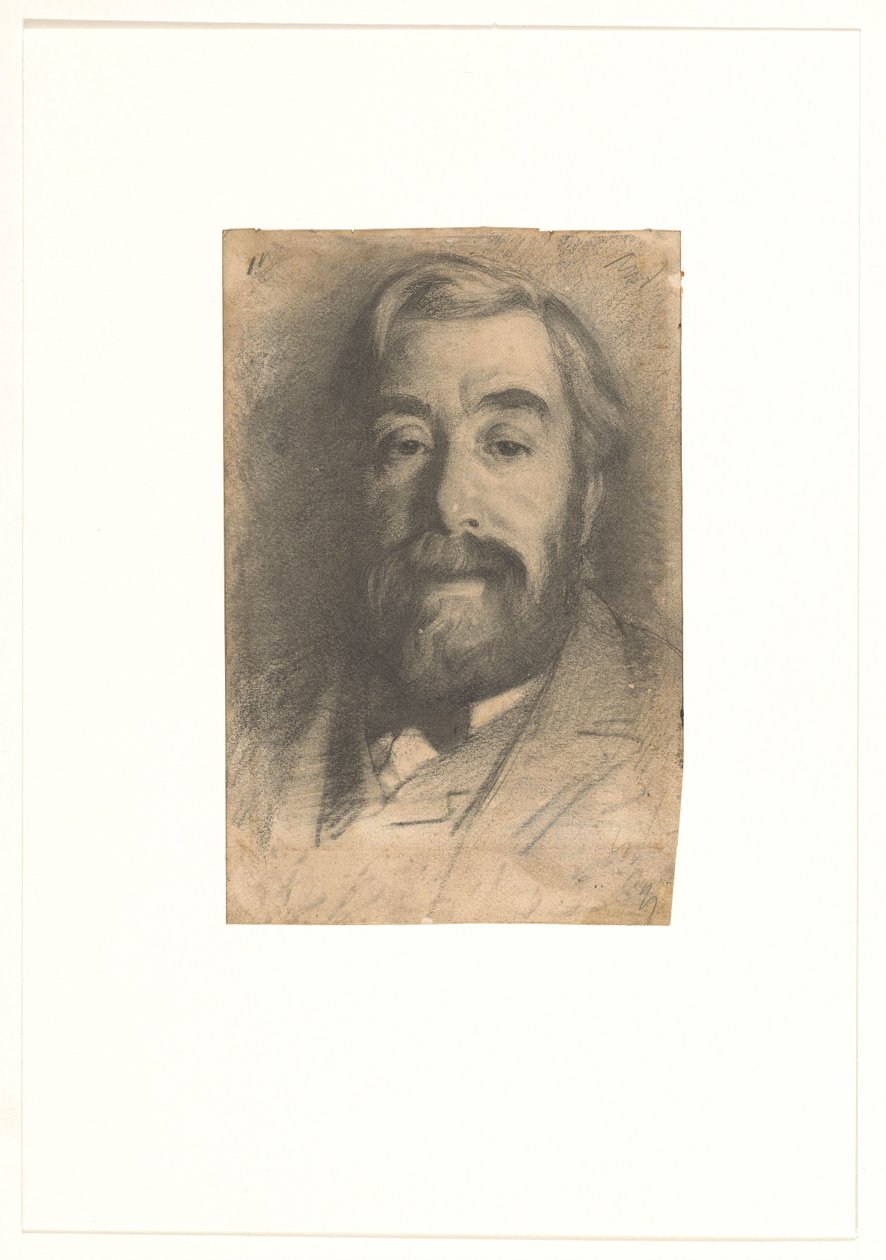 Portræt af maleren Anton Mauve af Willem Arnoldus Witsen
