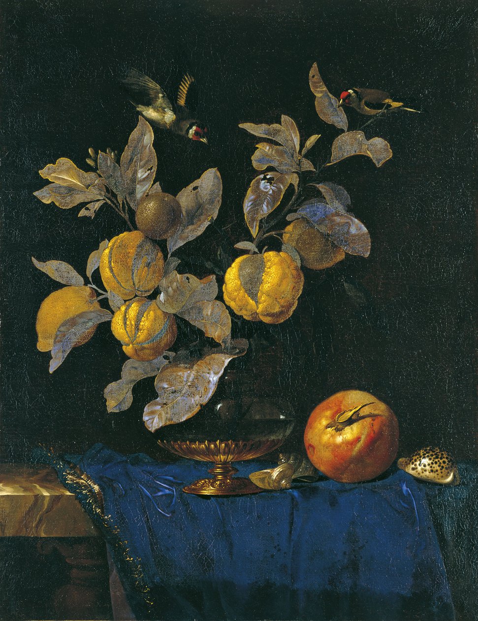 Stilleben med frugt af Willem van Aelst