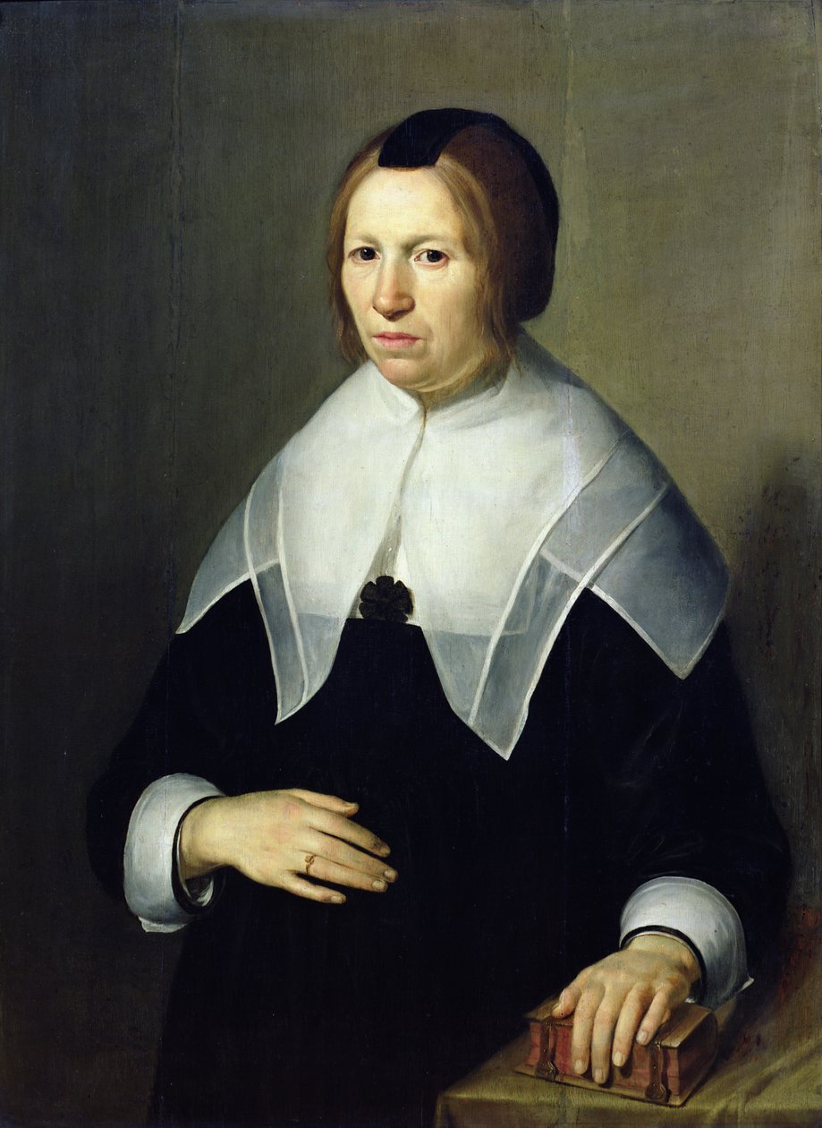 Portræt af en kvinde af Willem van Honthorst