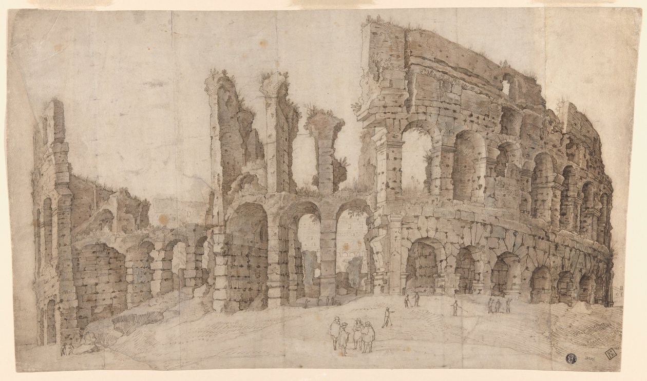 Ruinerne af Colosseum i Rom af Willem van Nieuwlandt II