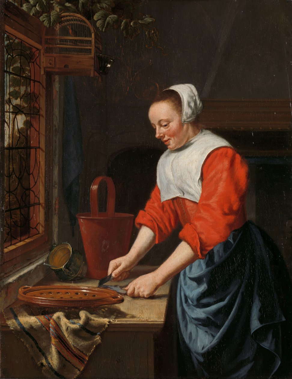 Tjenestepigen af Willem van Odekercken (attributed to)