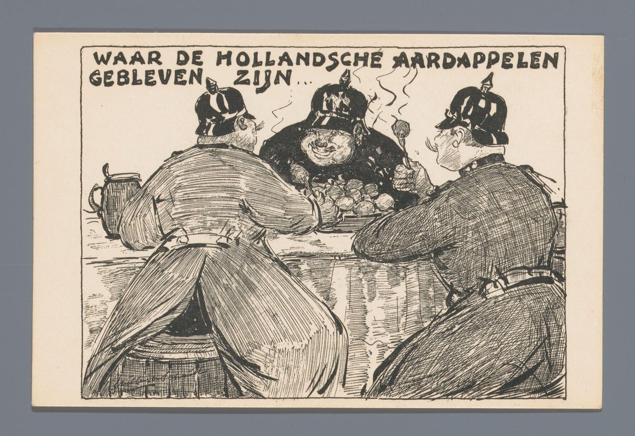Hvor de hollandske kartofler er blevet af... (titel på objekt) af Willem van Schaik