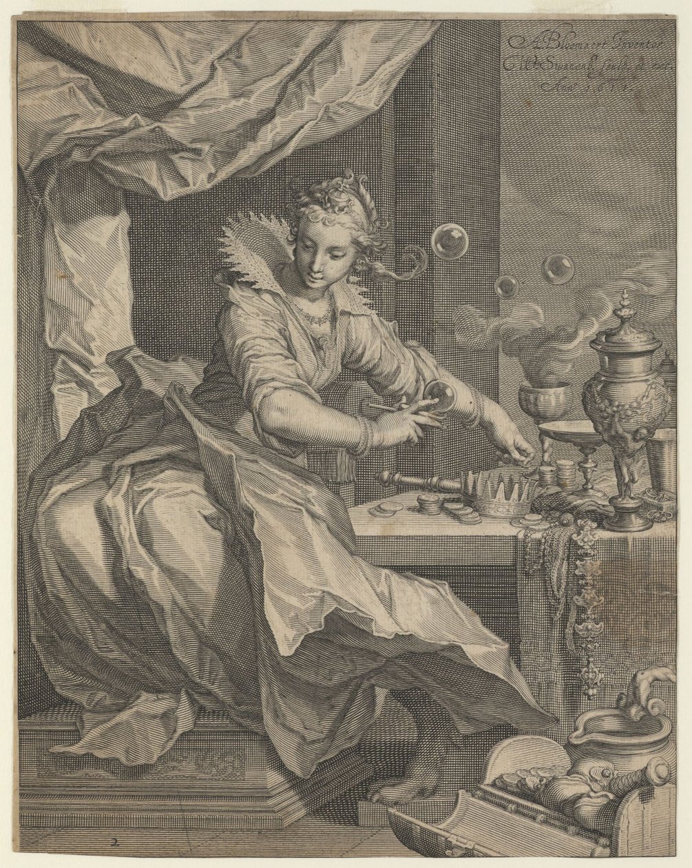 Allegory of Wealth and Luxury, 1611 af Willem van Swanenburgh