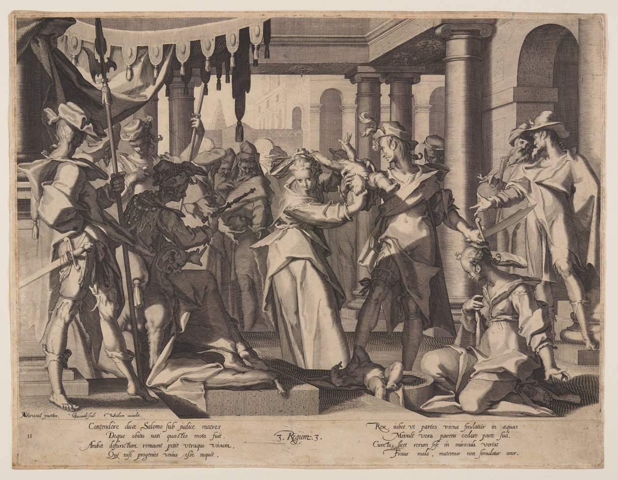 Salomons dom, plade 2 fra Retfærdighedens troner (Thronus Iustitiae) af Willem van Swanenburgh
