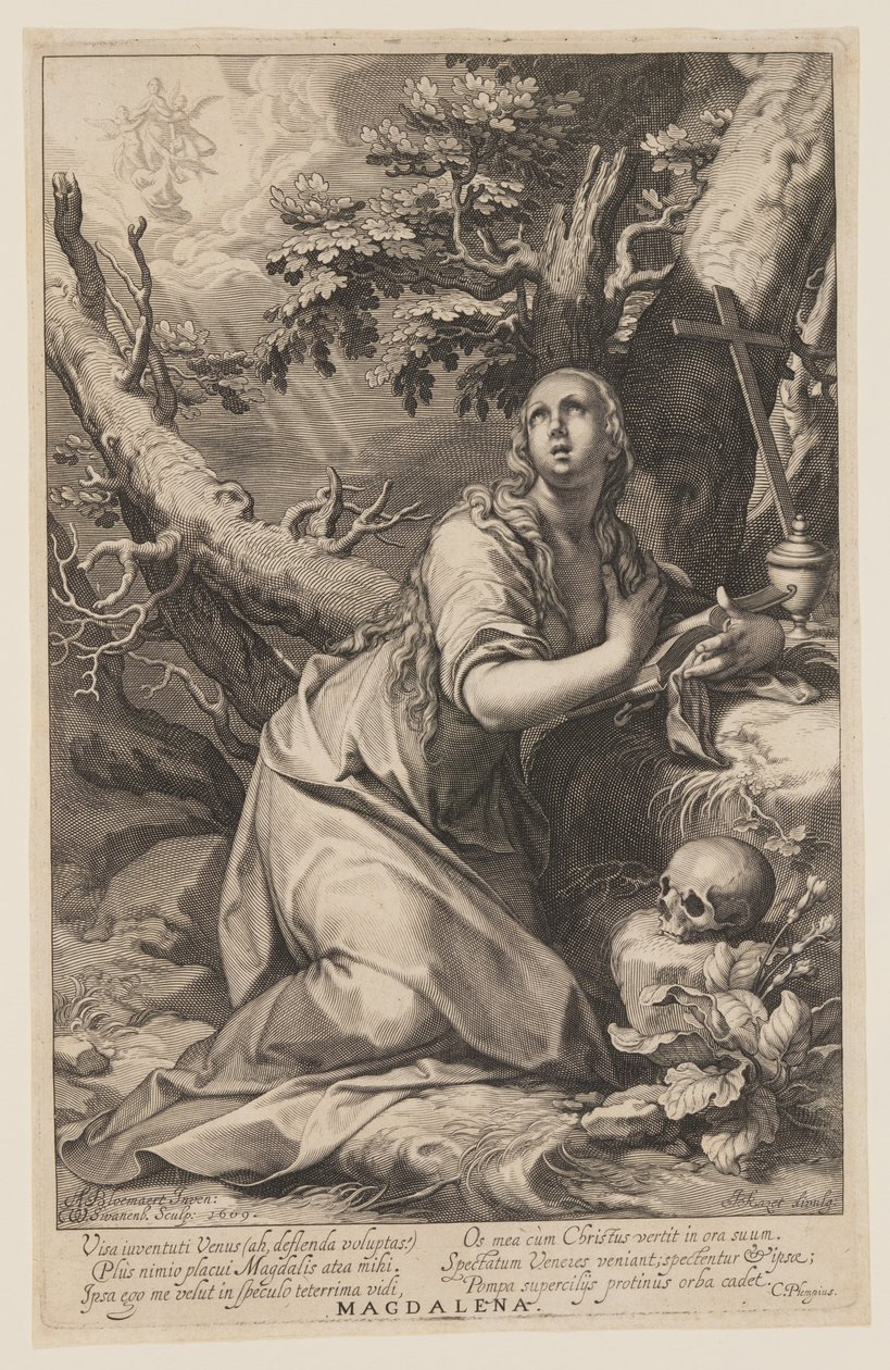 Magdalena, fra Syndere i Det Gamle og Det Nye Testamente af Willem van Swanenburgh