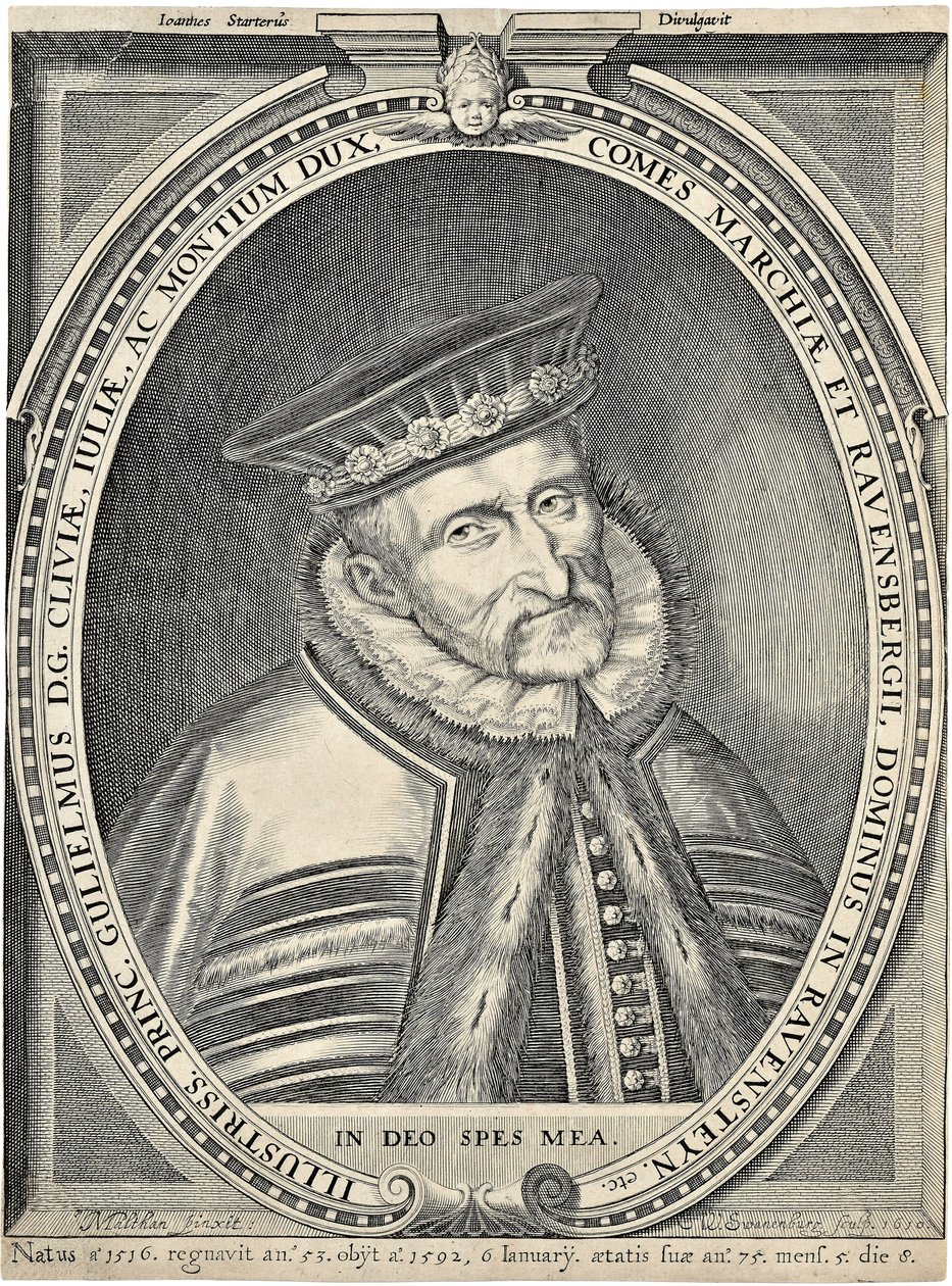 Portræt af hertug Vilhelm af Jülich-Cleves-Berg 1516-1592, 1610 af Willem van Swanenburgh