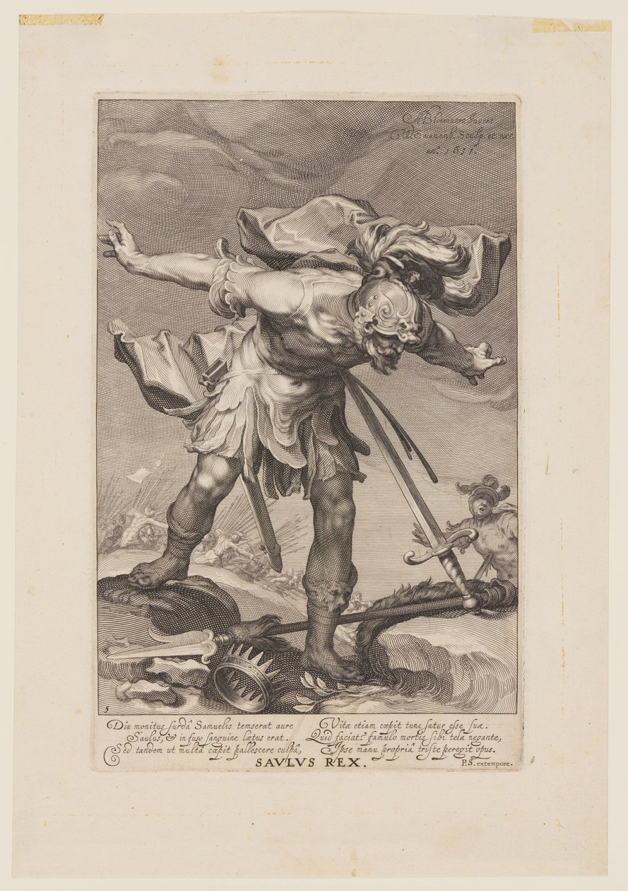 Saulus Rex, fra Syndere i Det Gamle og Det Nye Testamente af Willem van Swanenburgh