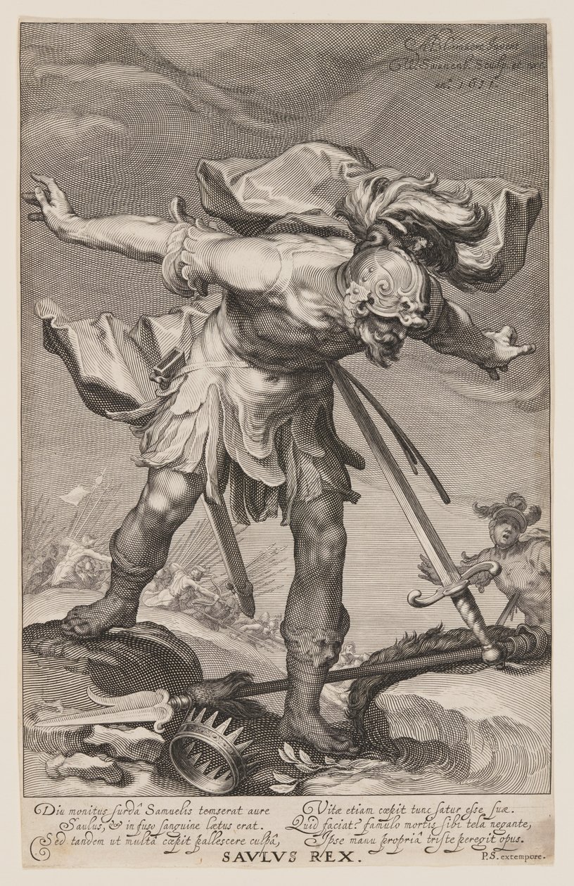 Saulus Rex, fra Syndere i Det Gamle og Det Nye Testamente af Willem van Swanenburgh
