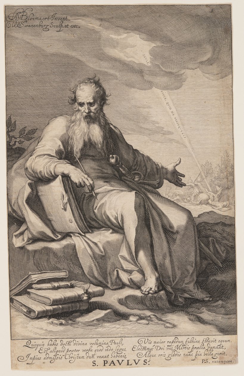 Paulus, fra Syndere i Det Gamle og Det Nye Testamente af Willem van Swanenburgh