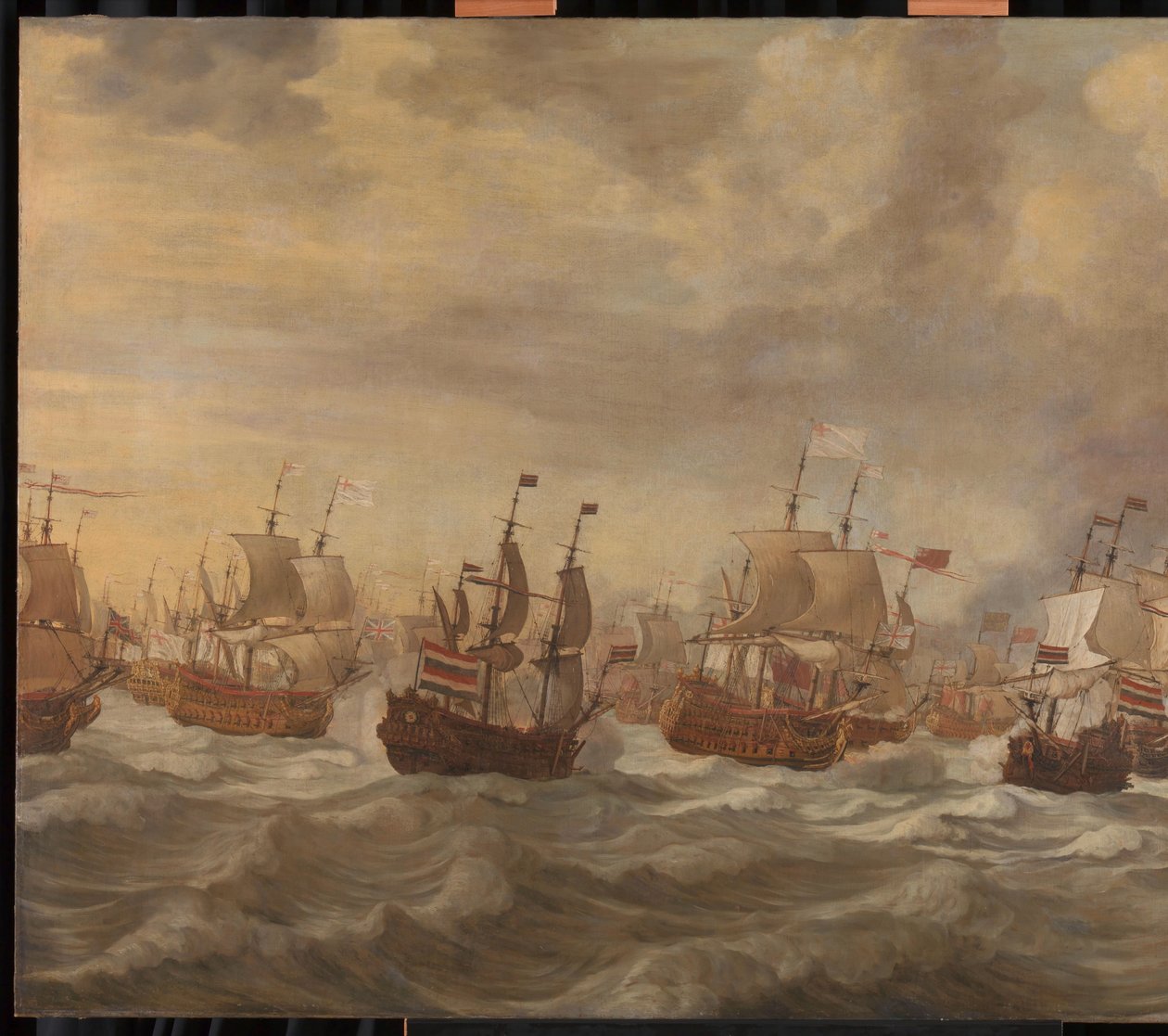 Afsnit fra de fire dages søslag (11.-14. juni 1666) af Willem van de Velde (I) (attributed to)