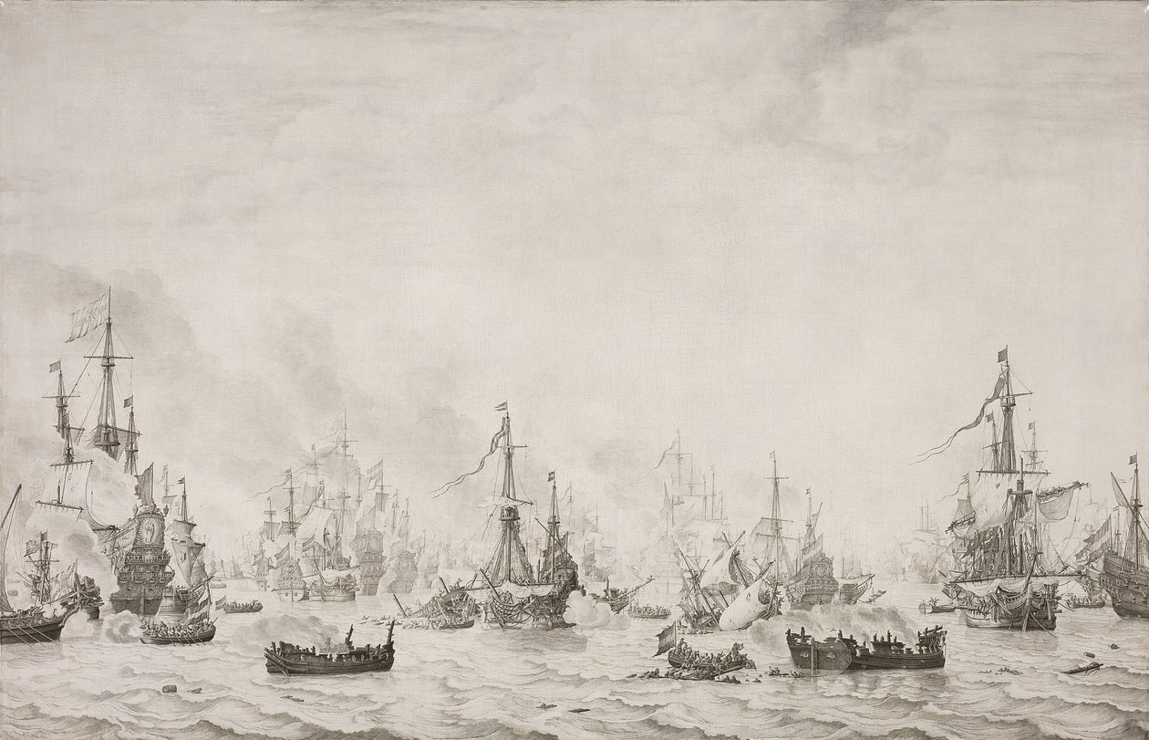 Slaget ved Downs Slaget ved Downs mod den spanske armada, 21. oktober 1639 af Willem van de Velde (I)