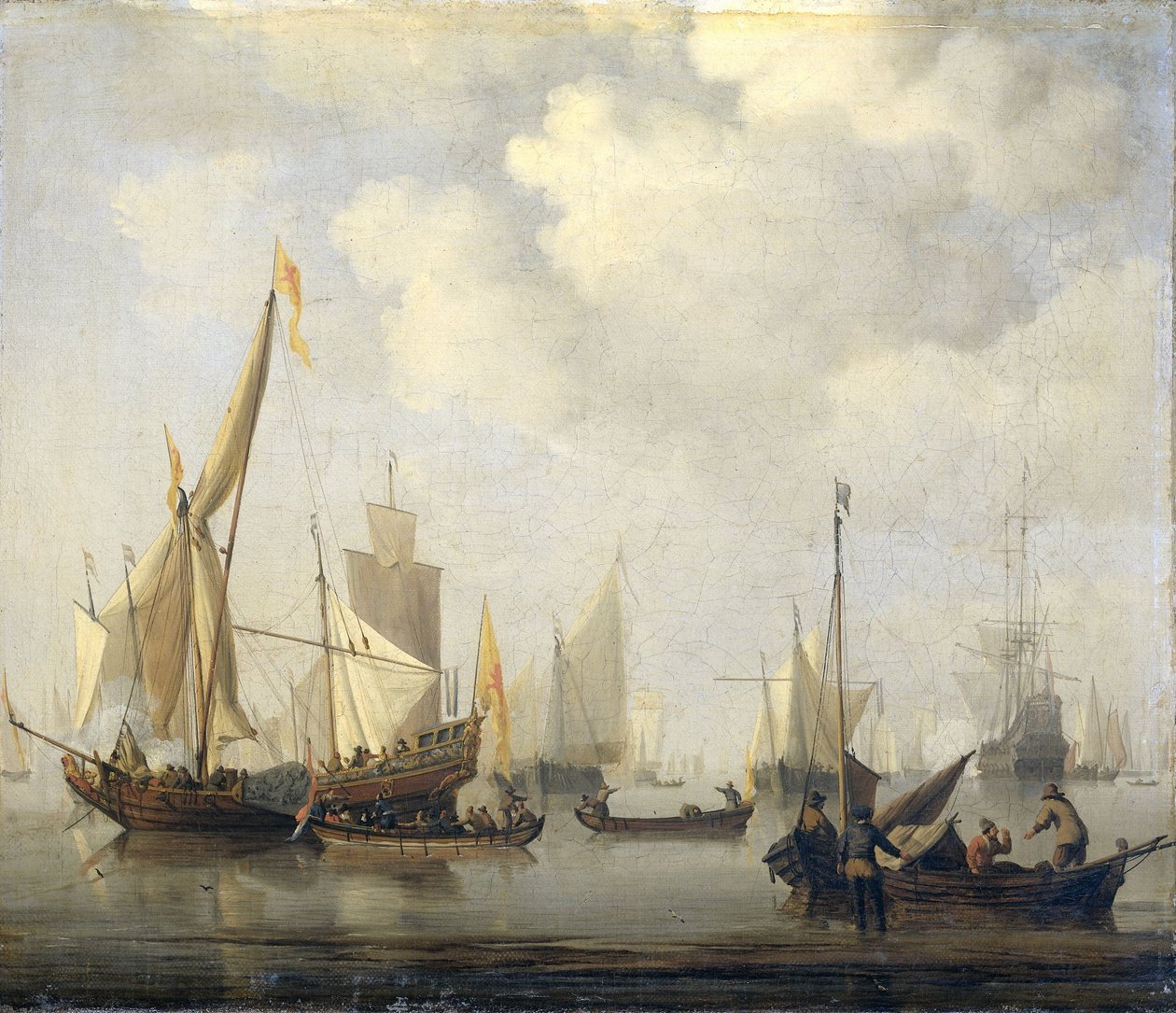 En ro til søs af Willem van de Velde (II)