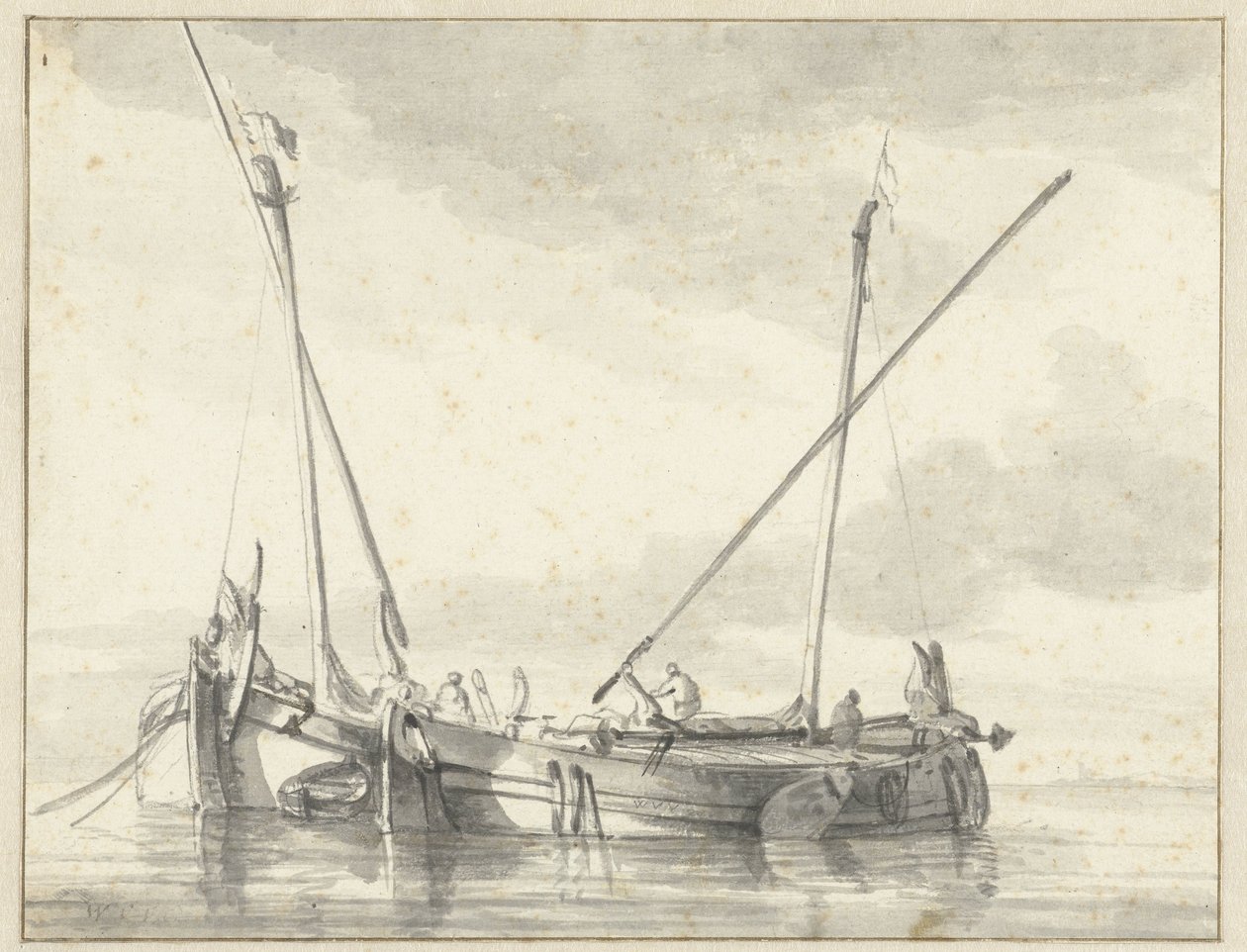 To små fartøjer af Willem van de Velde (II)