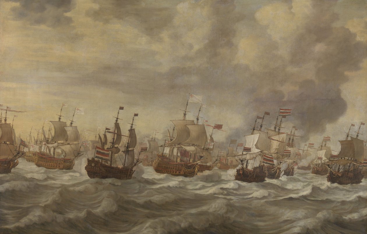 Episode fra de fire dages søslag i juni 1666 af Willem van de Velde