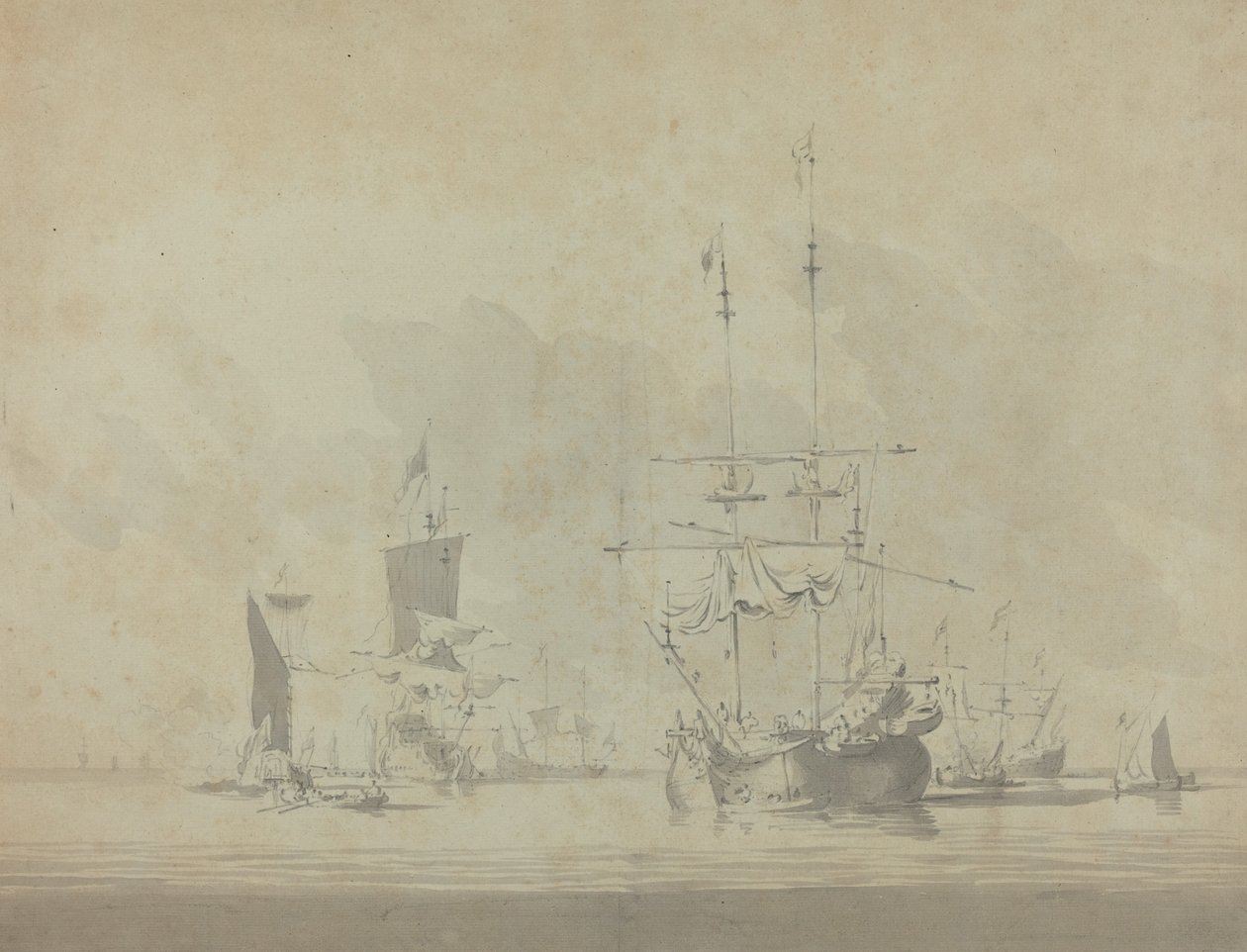Marine af Willem van de Velde the Younger