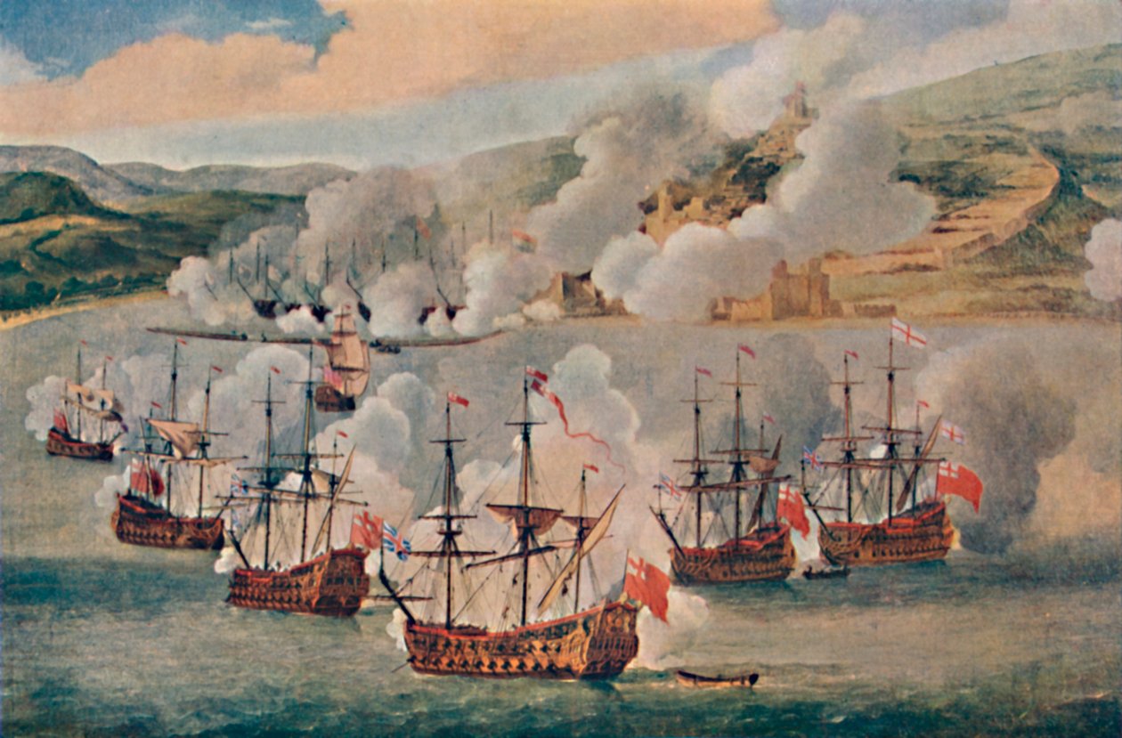 Søkamp i en havn, c1670, 1903 af Willem van de Velde the Younger