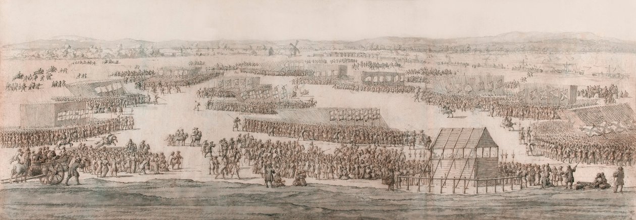 En storslået anmeldelse af Hounslow Heath af Willem van de the Elder Velde