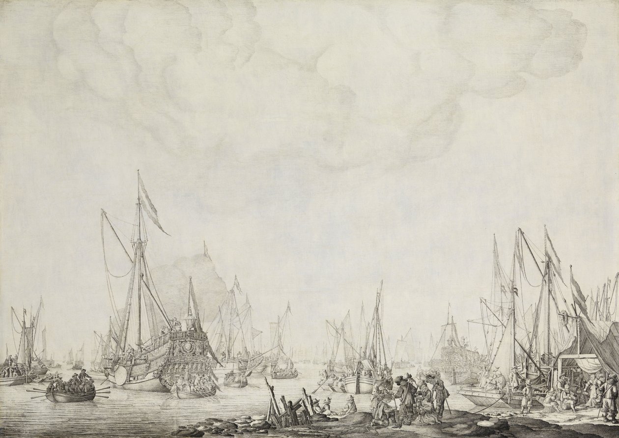 De kongelige og statslige yachter af Willem van de the Elder Velde