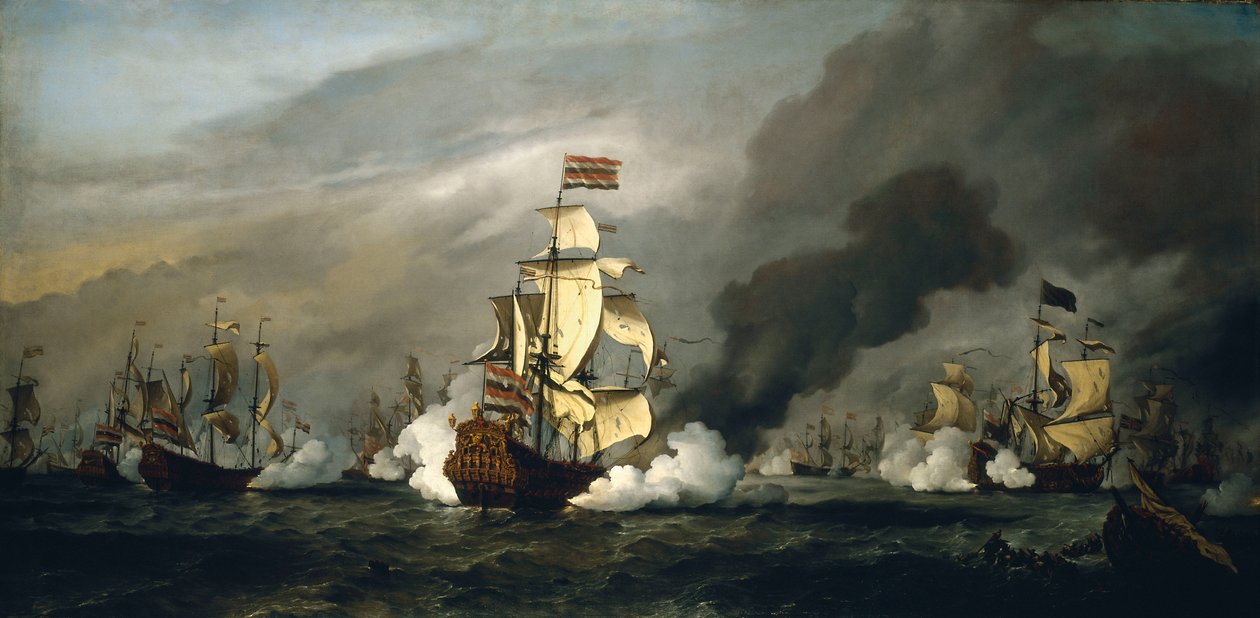 Slaget om Texel af Willem van de Velde the Younger