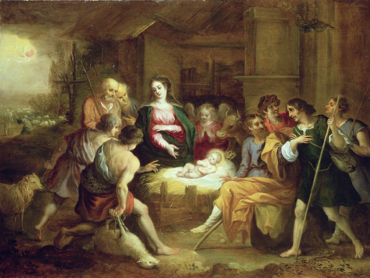 Hyrdernes tilbedelse af Willem van the Elder Herp